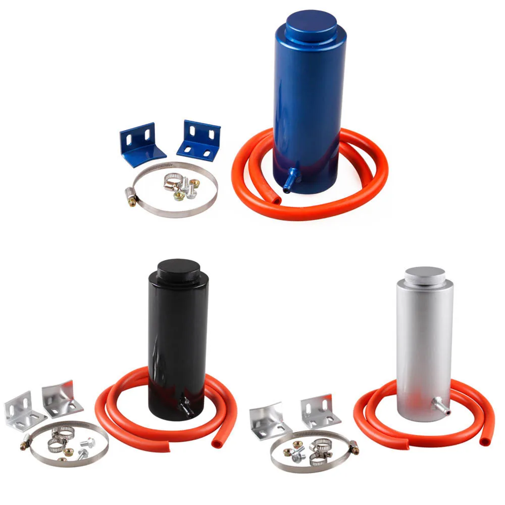 

800 мл цилиндр Алюминий радиатор Хладагент переполнения резервуар поймать может бак комплект контейнеров спортивный автомобиль стиль для у...