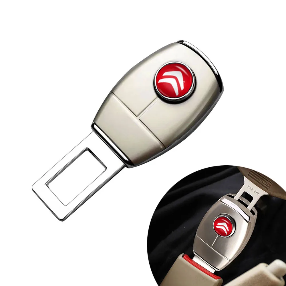 

Metal Style Car Safety Seat Belt Buckle Extension Clip Extender Clasp Insert Plug For Citroen C1 C2 C3 C5 C6 C8 C4L DS3 DS4 DS5