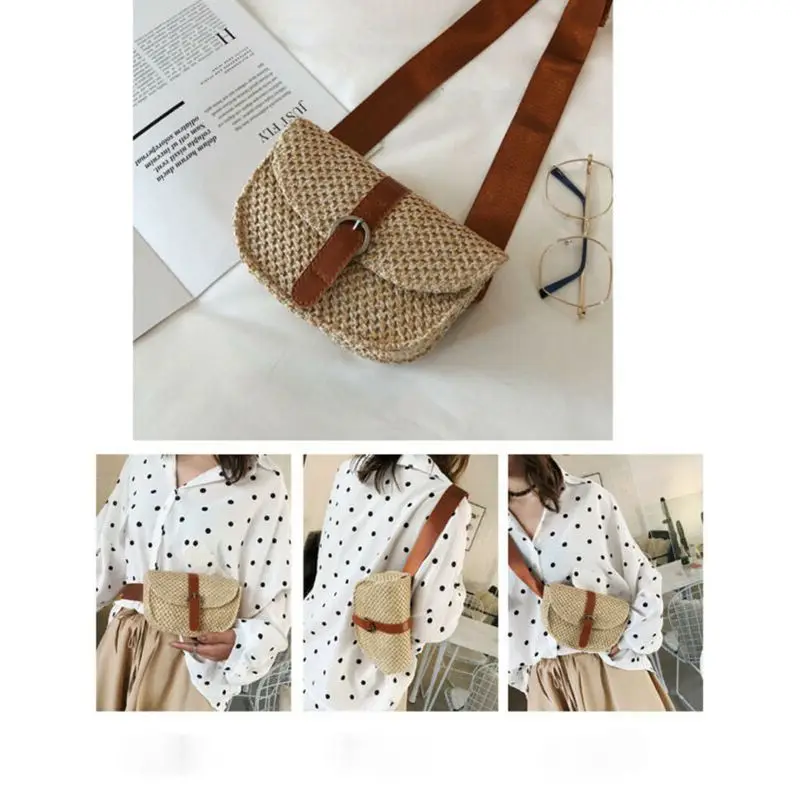 Модные женские сумки пляжная сумка в стиле бохо ретро винтажная соломенная из