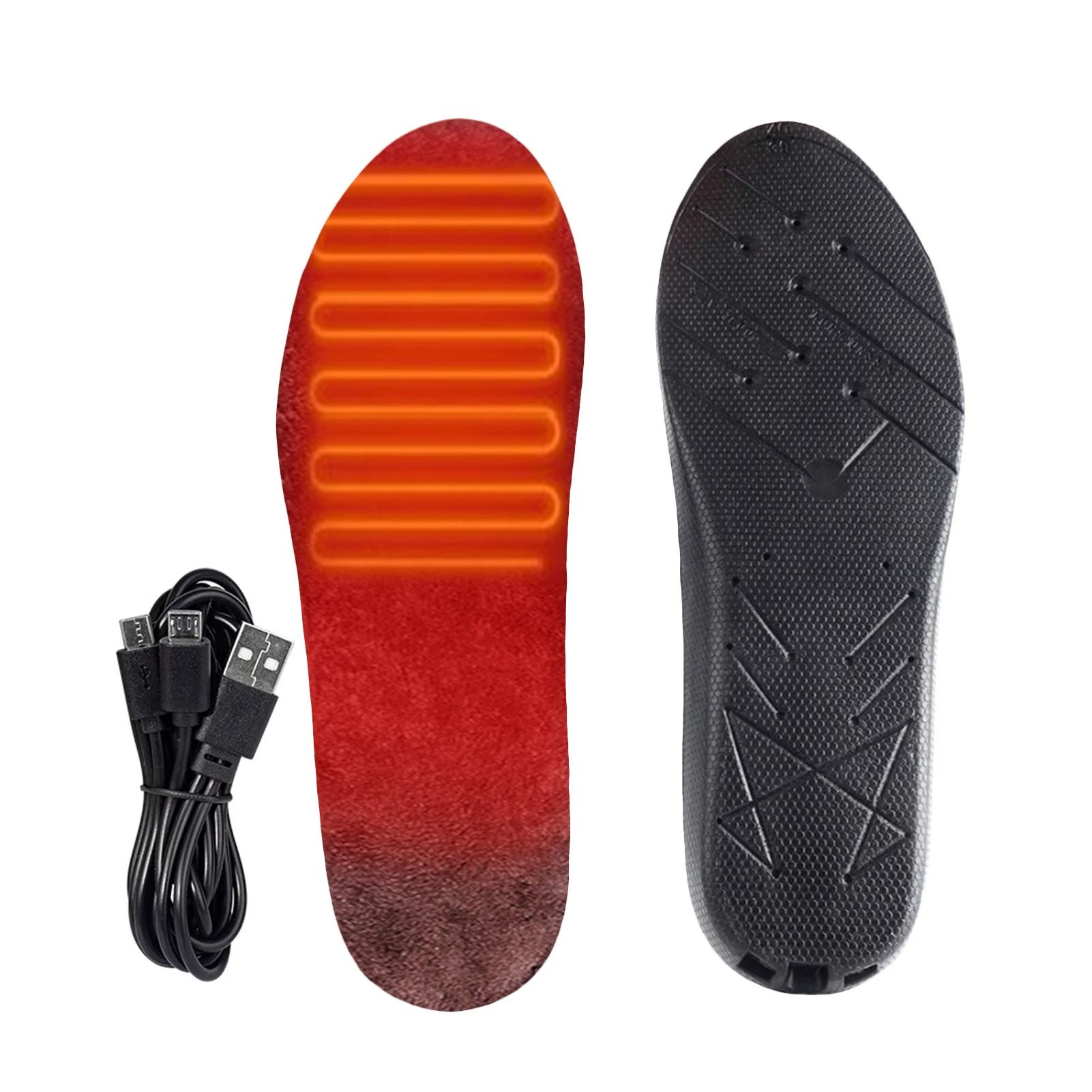 

USB Heated Shoe Insoles Electric Foot Warming Pad Feet 3.7V 1500mAh Warmer Sock Pad Mat Heating Insoles Winter Warm