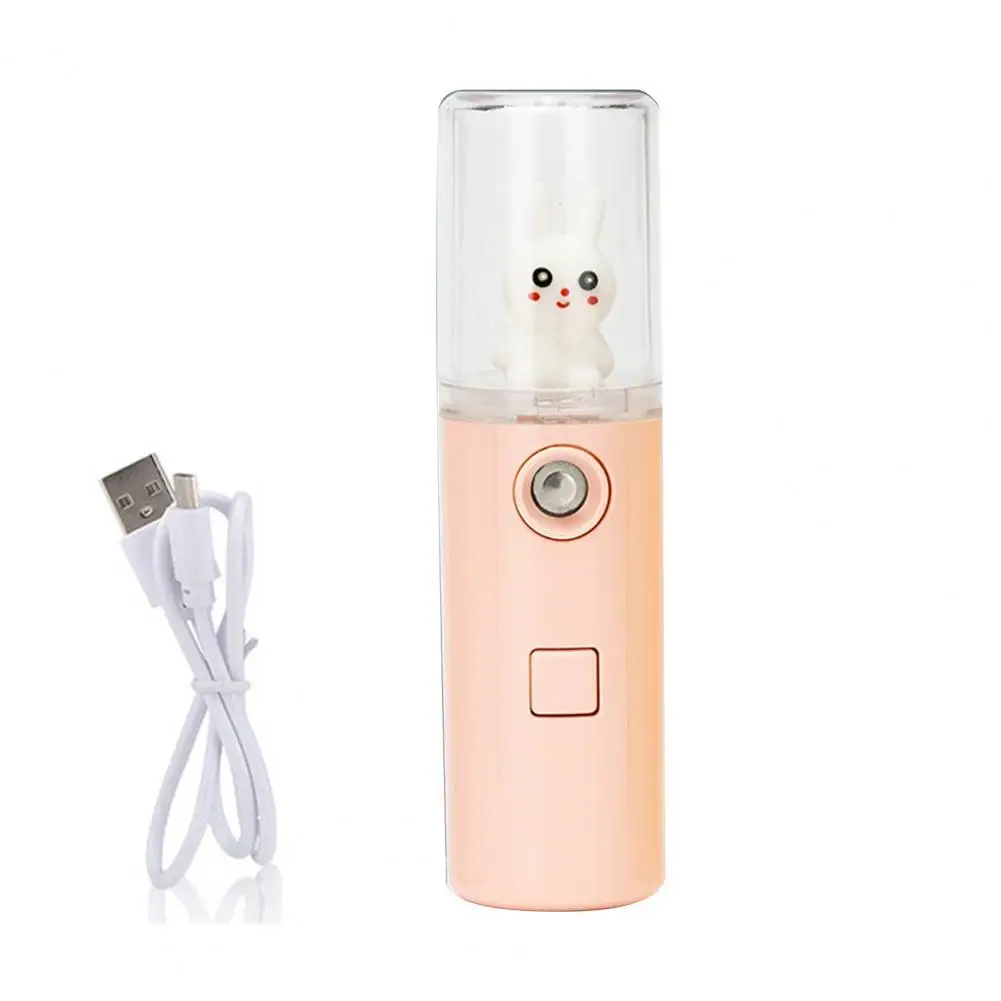 

L8 Hand-held Water Mist Sprayer Solid Color Moisturizing 30ML Cartoon Rabbit Doll Facial Humidifier for Outdoor Skin Care Tools