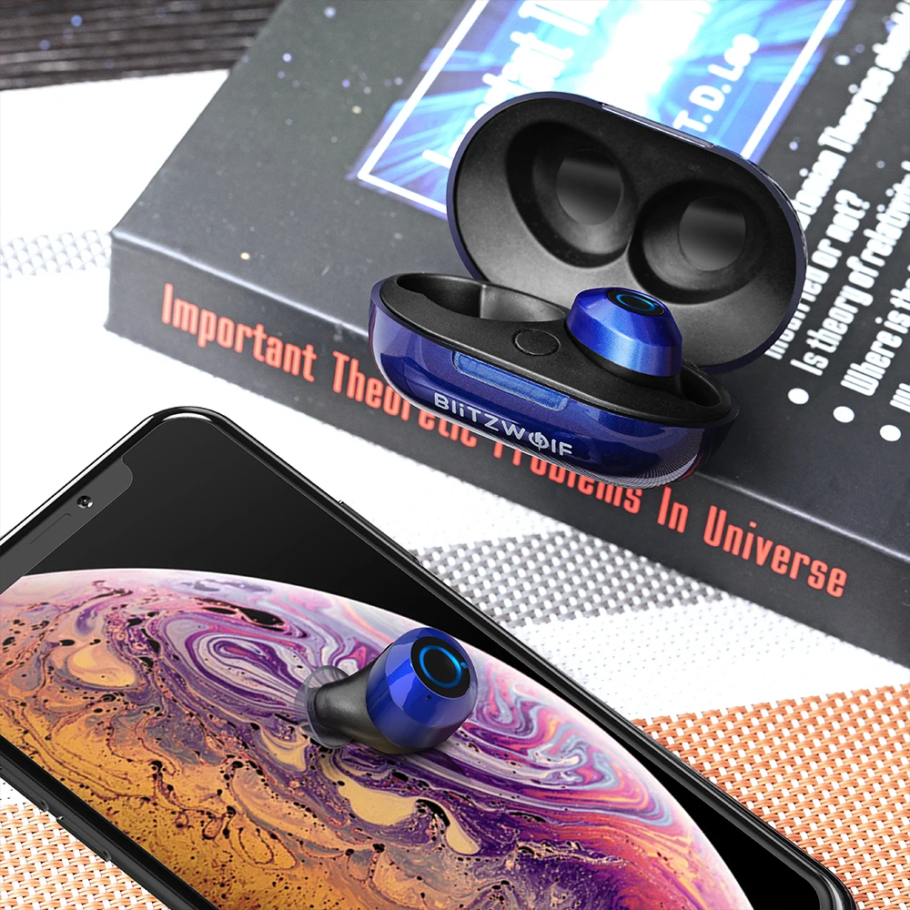 BlitzWolf BW FYE5 bluetooth 5.0 TWS True Wireless Наушники-наушники Наушники спортивного размера Карманные наушники HiFi Бас-наушники со стереозвуком Наушники Пассивное шумоподавление Длинные наушники с аккумулятором