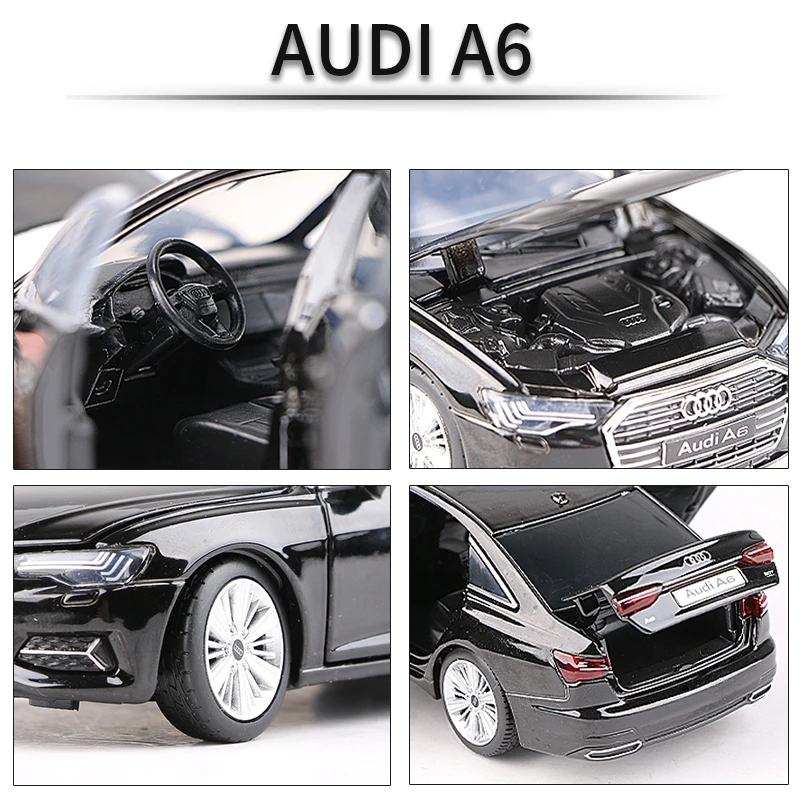 Модель автомобиля AUDI A6 1:32 из сплава литая и Игрушечная модель металла