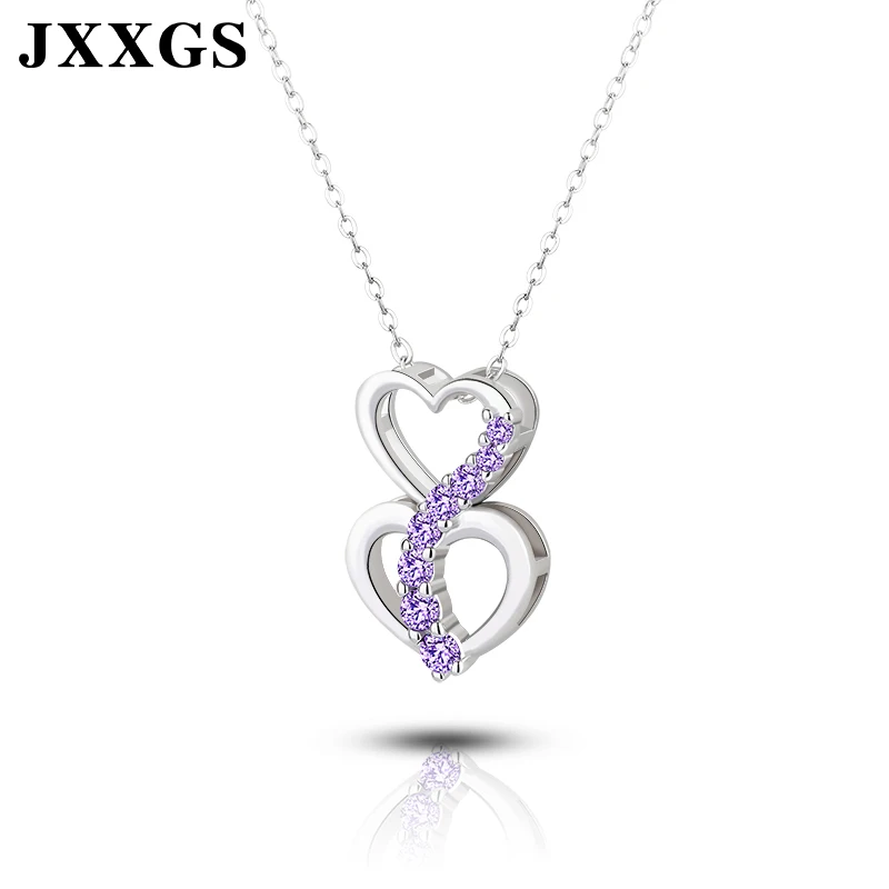 JXXGS элегантное серебряное 925 ювелирное изделие 3А циркониевое ожерелье модное