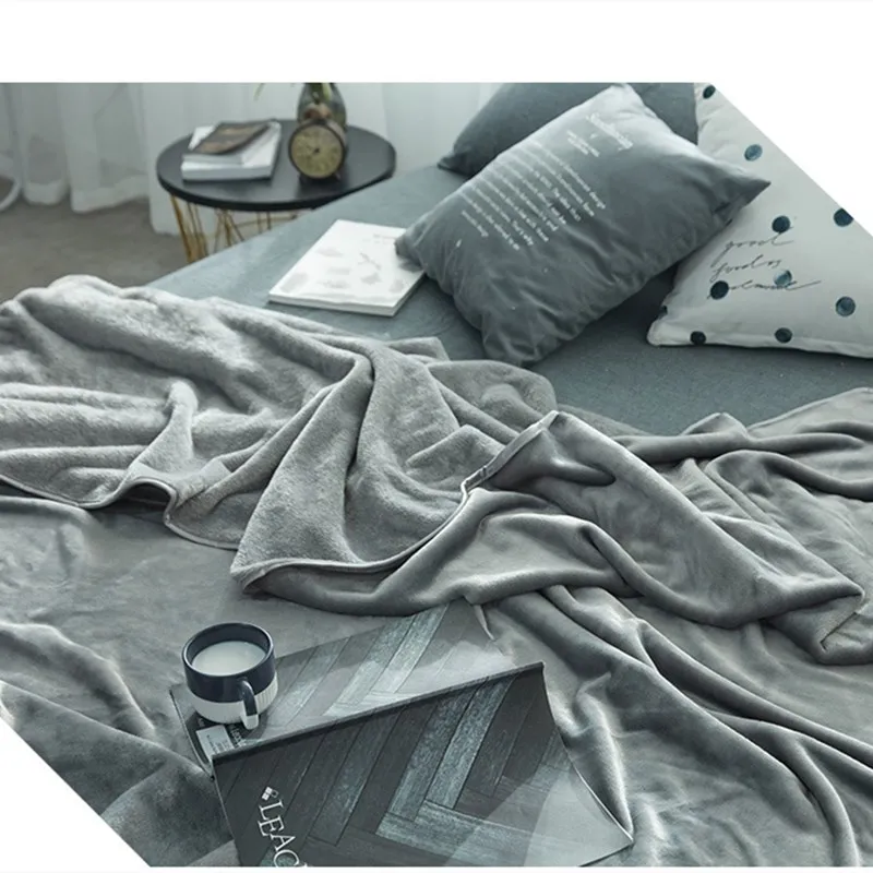 Домашние одноцветные покрывала шерпа зимние теплые Утяжеленные офисные