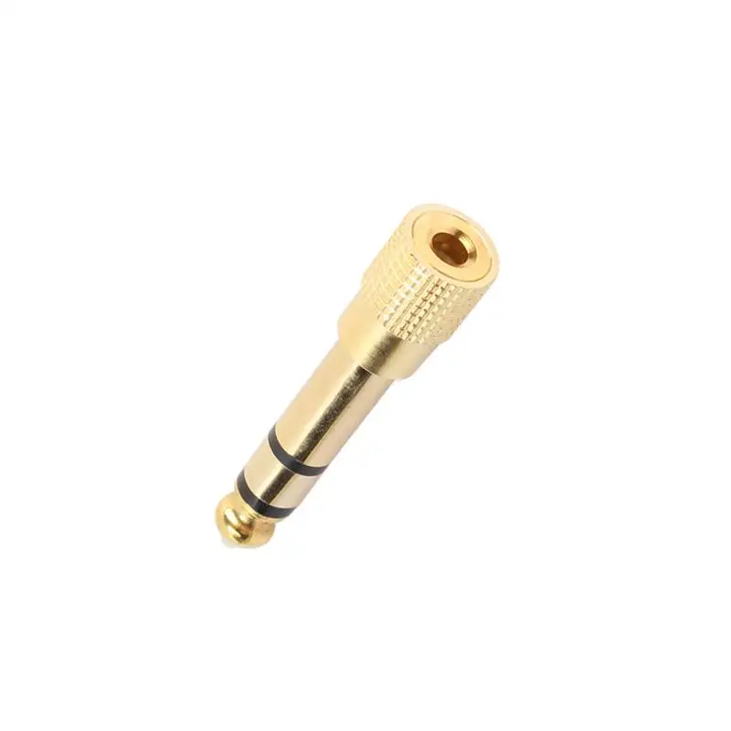 

6.35mm Male Plug To 3.5mm Female Connector Earphone Amplifier Audio Adapter Microphone AUX 6.3 3.5 Mm Converter