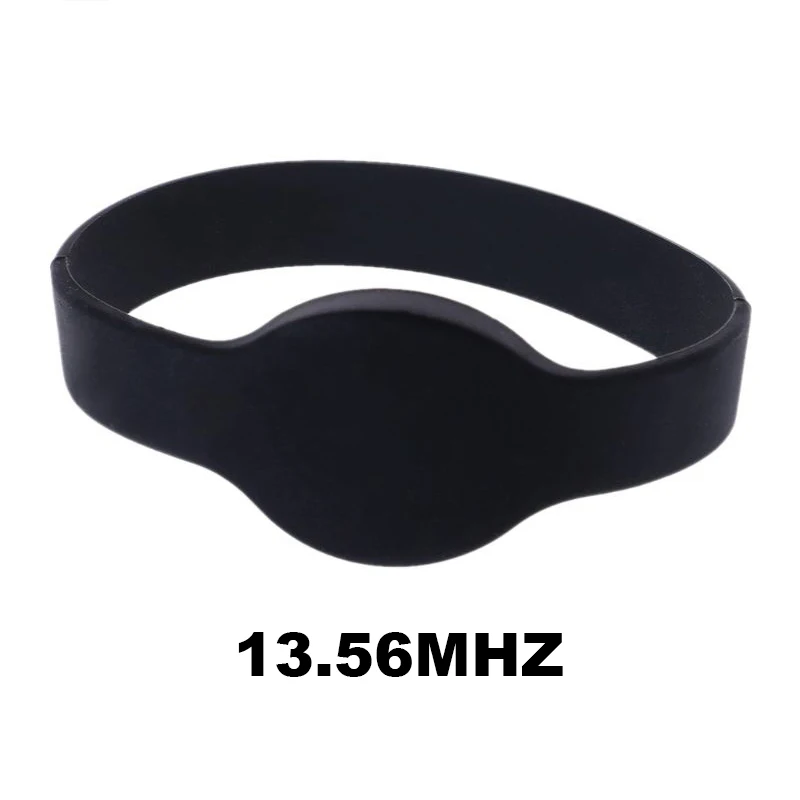 

10PCS 13.56MHZ RFIDMF 1K S50 F08 Wristband Access Control Card Label ISO14443A Silicone NFC Multi-Color Wristband Bracelet