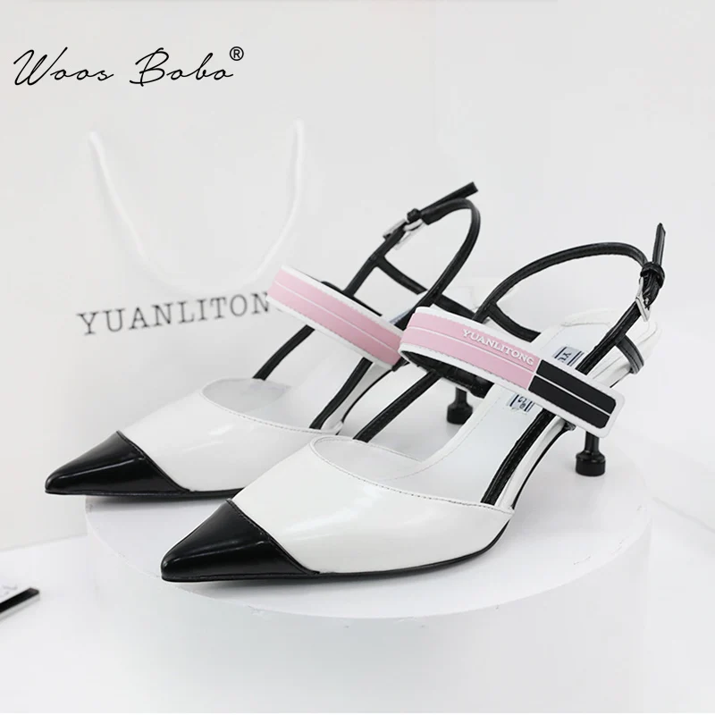 Женские босоножки розового цвета на высоком каблуке с заостренным носком