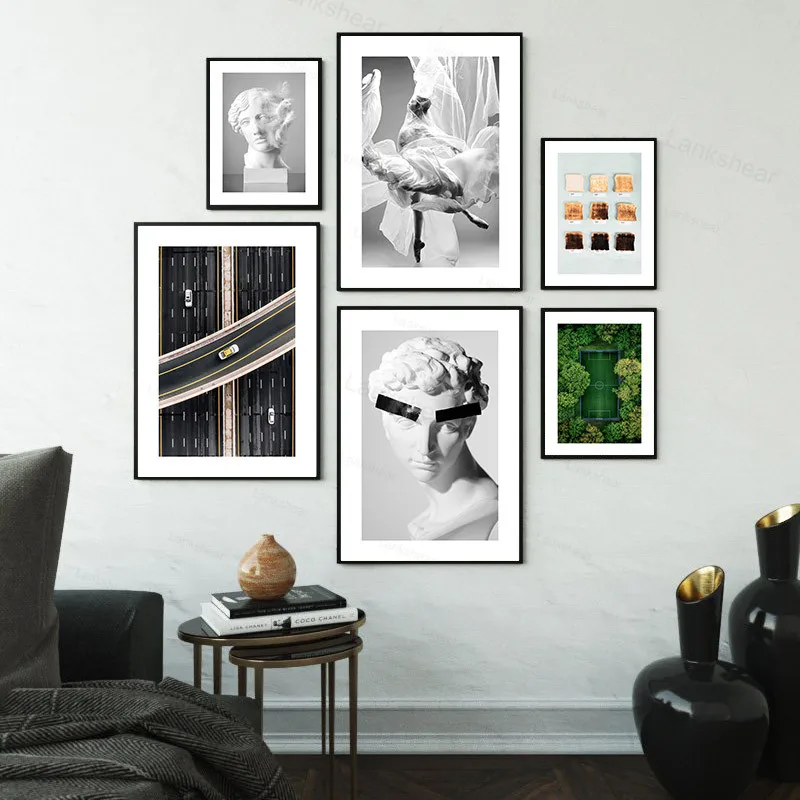 Современное настенное искусство скульптура статуя абстрактный постер