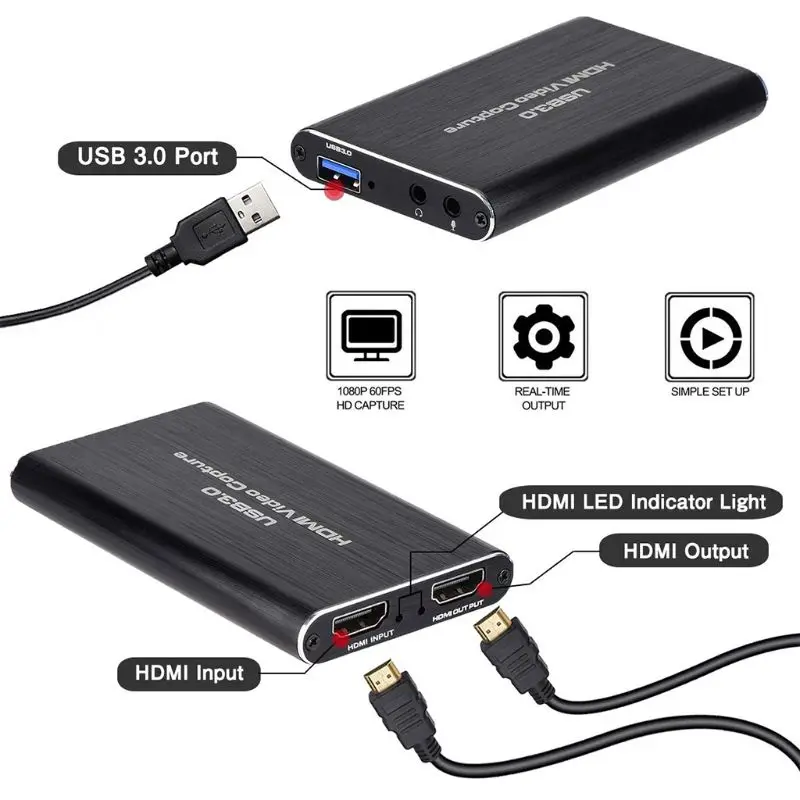 Карта видеозахвата 4K к USB 3 0 usb-ключ устройство для вещания в реальном времени |