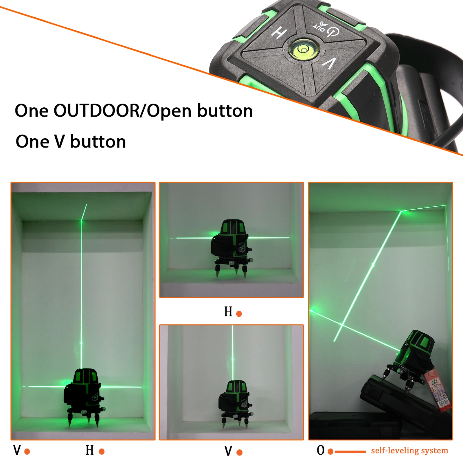 Многофункциональный 2 ° автоматический самовыравнивающийся лазерный уровень с