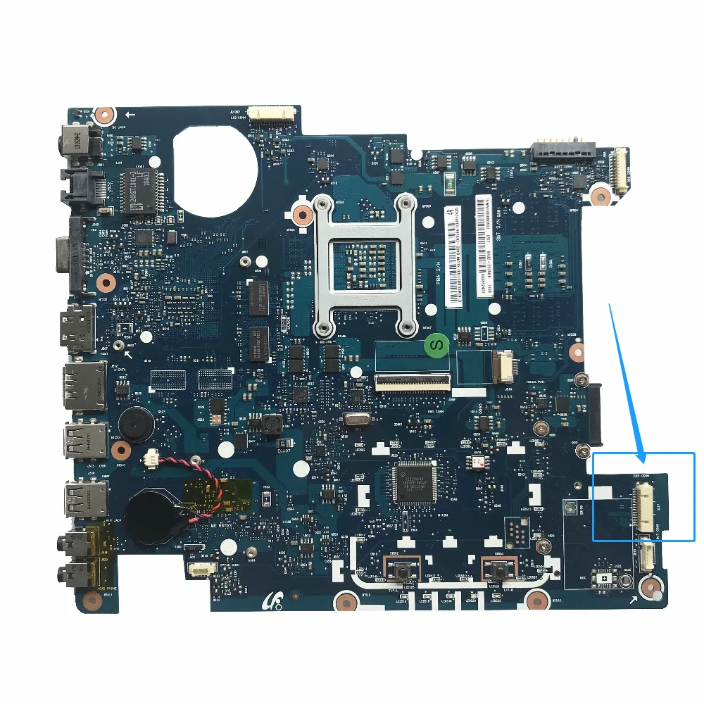 

KEFUBA41-01190A For Samsung R429 R439 R480 Notebook Motherboard BA92-06358B BA92-06358B PGA989 HM55 GPU GeForce 310M100% Test