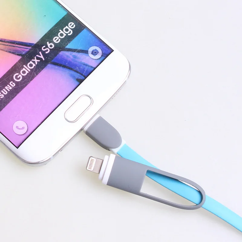 2 / 1 мобильный телефон кабель для зарядки смарт телефонная линия Android корзинка