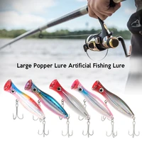 excellent quality popper fishing lure topwater wobbler artificial hard bait for sea tuna gt fishing lure fishing accessories new