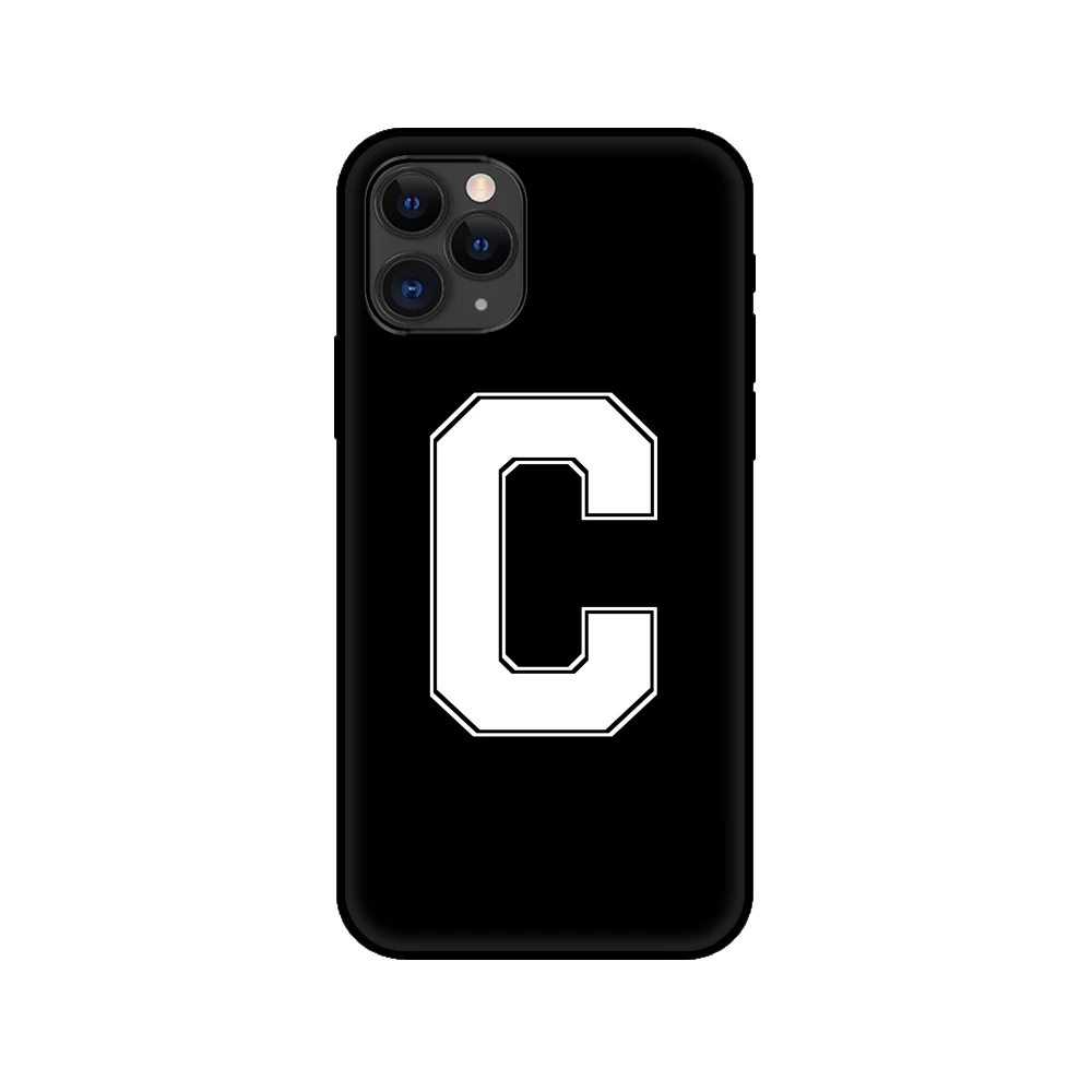 black tpu case for iphone 5 5s se 6 6s 7 8 plus x 10 cover for iphone xr xs 11 pro max case football lucky number free global shipping