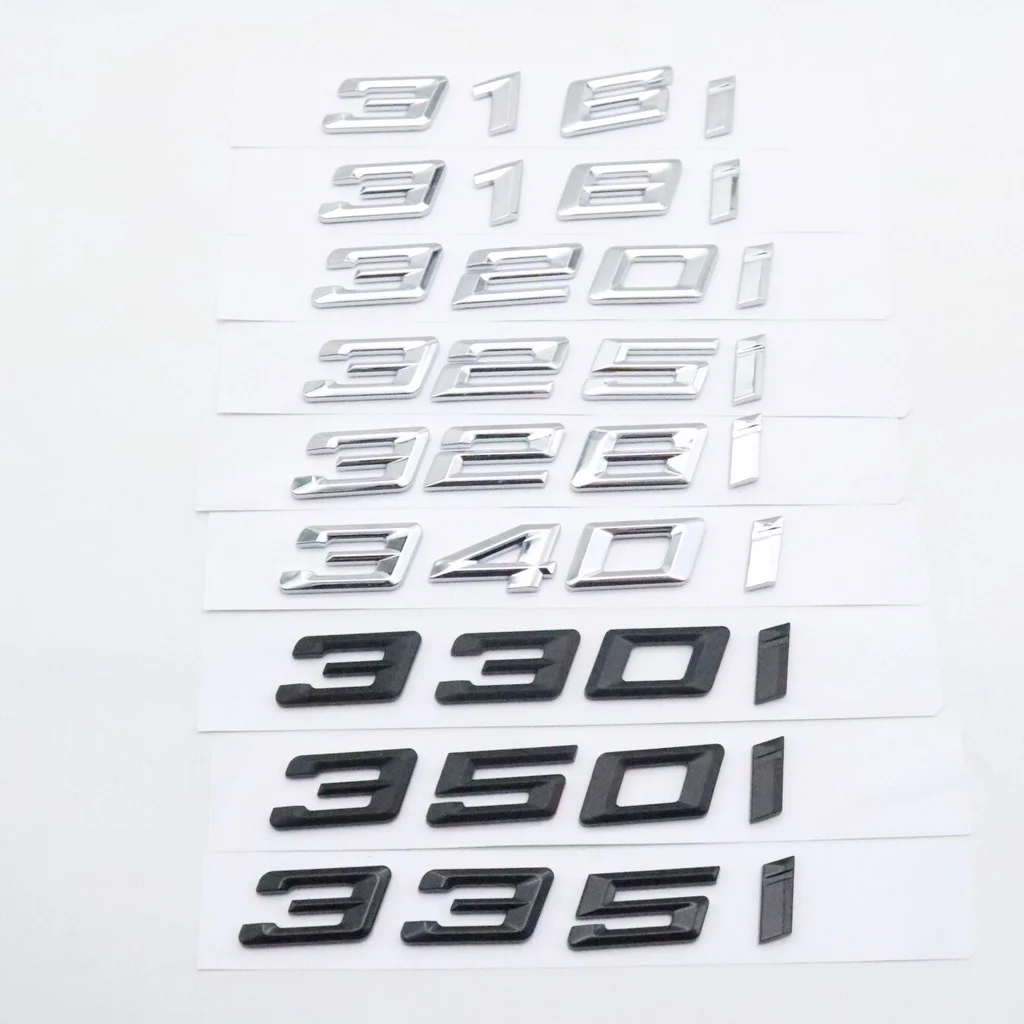 

Gloss Black Car Styling for 3-series F30 F31 F34 E90 E46 316i 320i 325i 330i 335i Rear Boot Trunk Emblem Lettering Badges