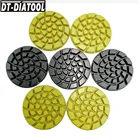 Алмазные полировальные колодки для бетона, 21 шт.компл., профессиональные утолщенные полимерные обновляющие колодки для цементного пола, диаметр 4 дюйма100 мм