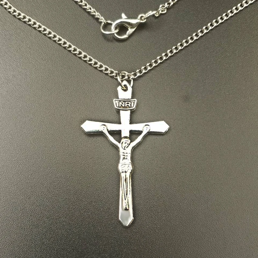 Религиозная Подвеска &quotИисус&quot ожерелье с крестом новинка 2020 модный серебряный