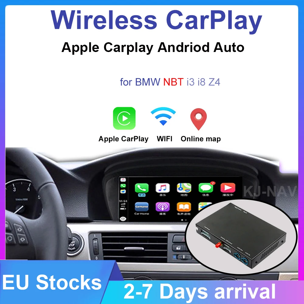 

Wireless CarPlay Mirror Link for BMW i3 I01 NBT System 2013-2017, AirPlay Function maps support original camera parking sensor