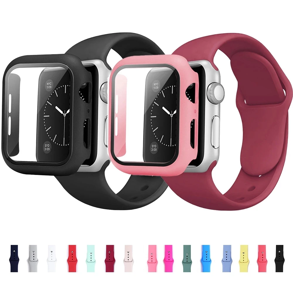Прозрачный чехол для Apple Watch силиконовая полоса reloj inteligente iWatch 3 4 5 6 se 44 мм 40 38 42 и |