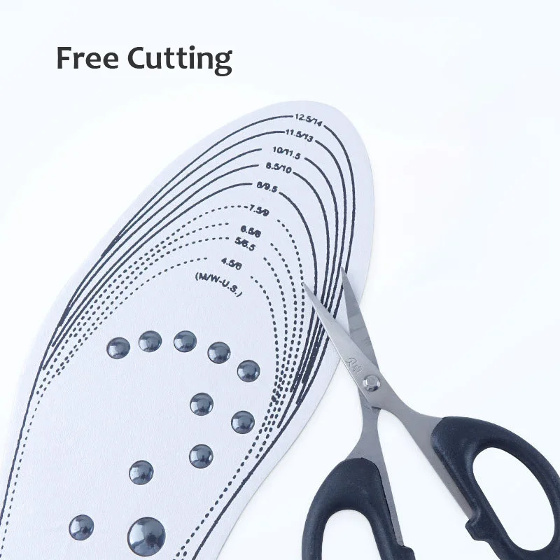 Magnetic Therapy Massage Insoles 18 Magnets Health Acupressure Slimming Shoe Pads for Unisex Relieve Foot Pain Weight Loss