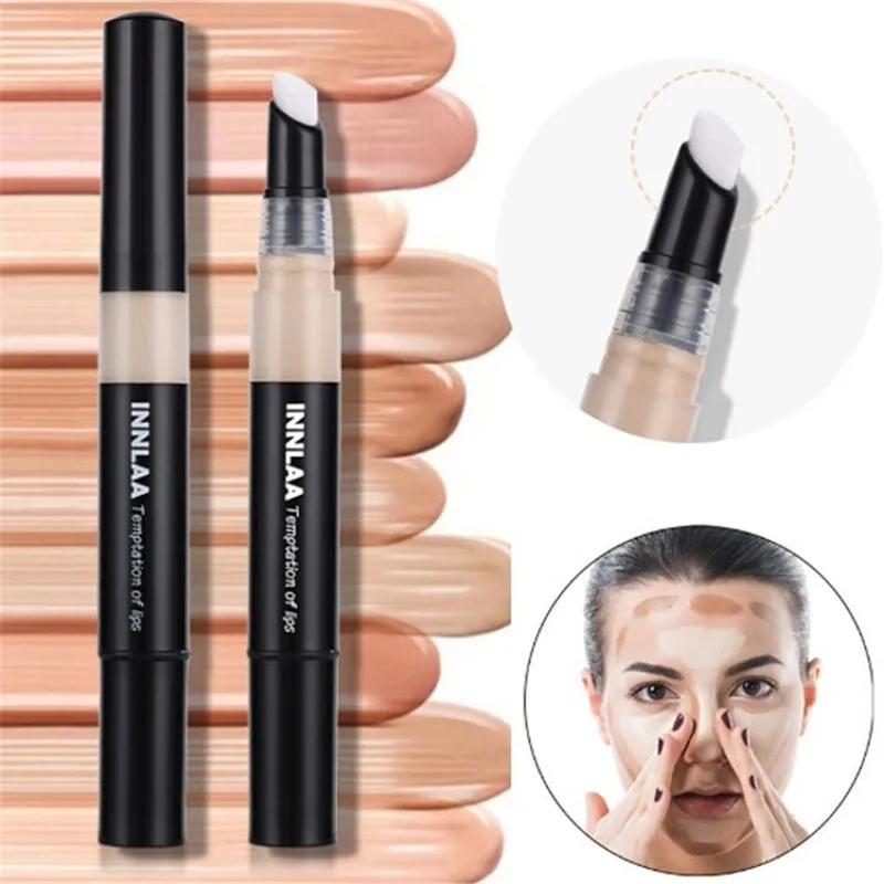 

1Pc Make Up Concealer Pencils High Light Brightening Concealer Pen Long Oil Control Whitening Concealer Liquid Foundation Makeup