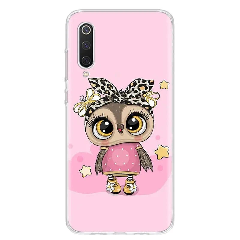 Cute Owl Hearts Lover Christmas Phone Case For Xiaomi Redmi 10 10A 10C 10X 9 Prime 9A 9C 9T 8 8A 7 7A 6 Pro S2 6A K40 K30 K20 Co