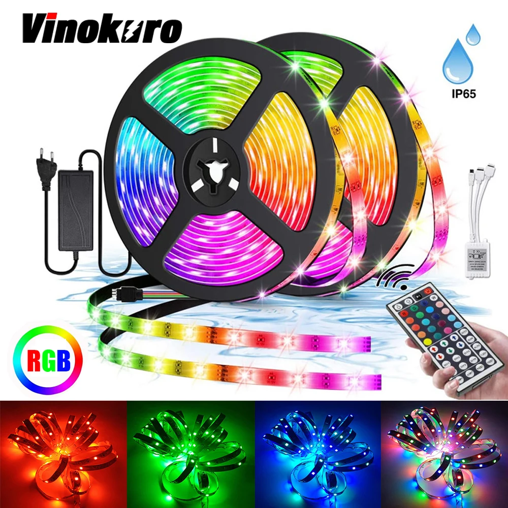 СВЕТОДИОДНАЯ лента SMD RGB 12 В гибкая светодиодная 5050 2835 5 м 10 15 Диодная с