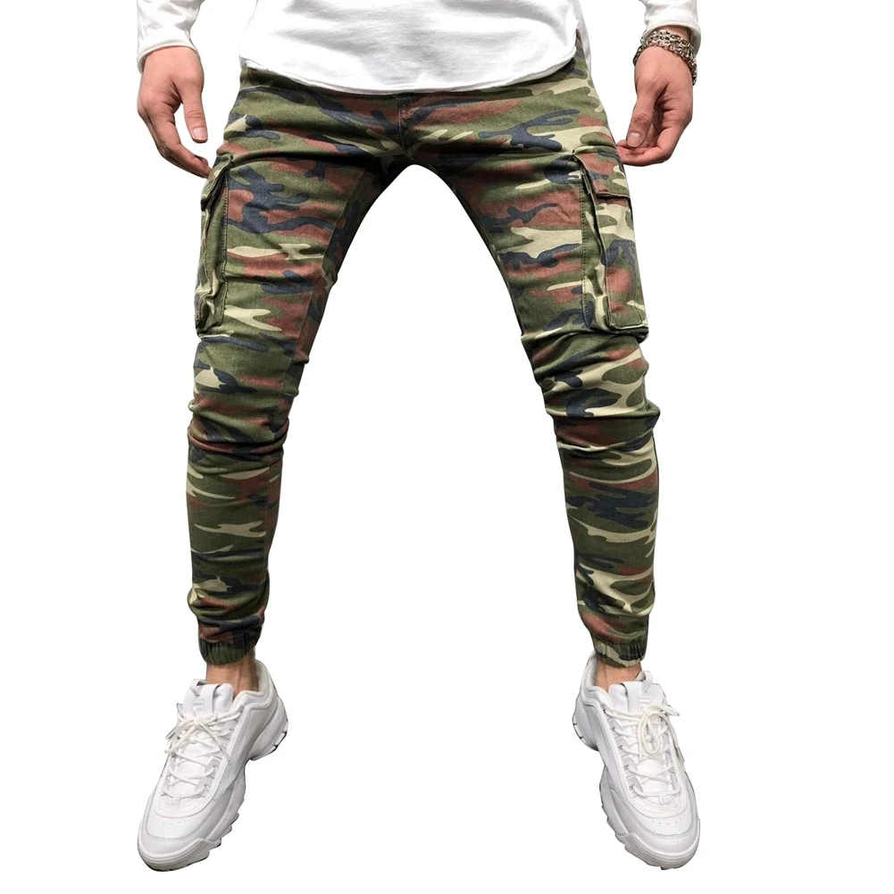

Summer Autumn Men Camouflage Pants Hip Hop Harem Joggers Pants Male Trousers Men Joggers Multi-Pocket Pants Sweatpants S-3XL
