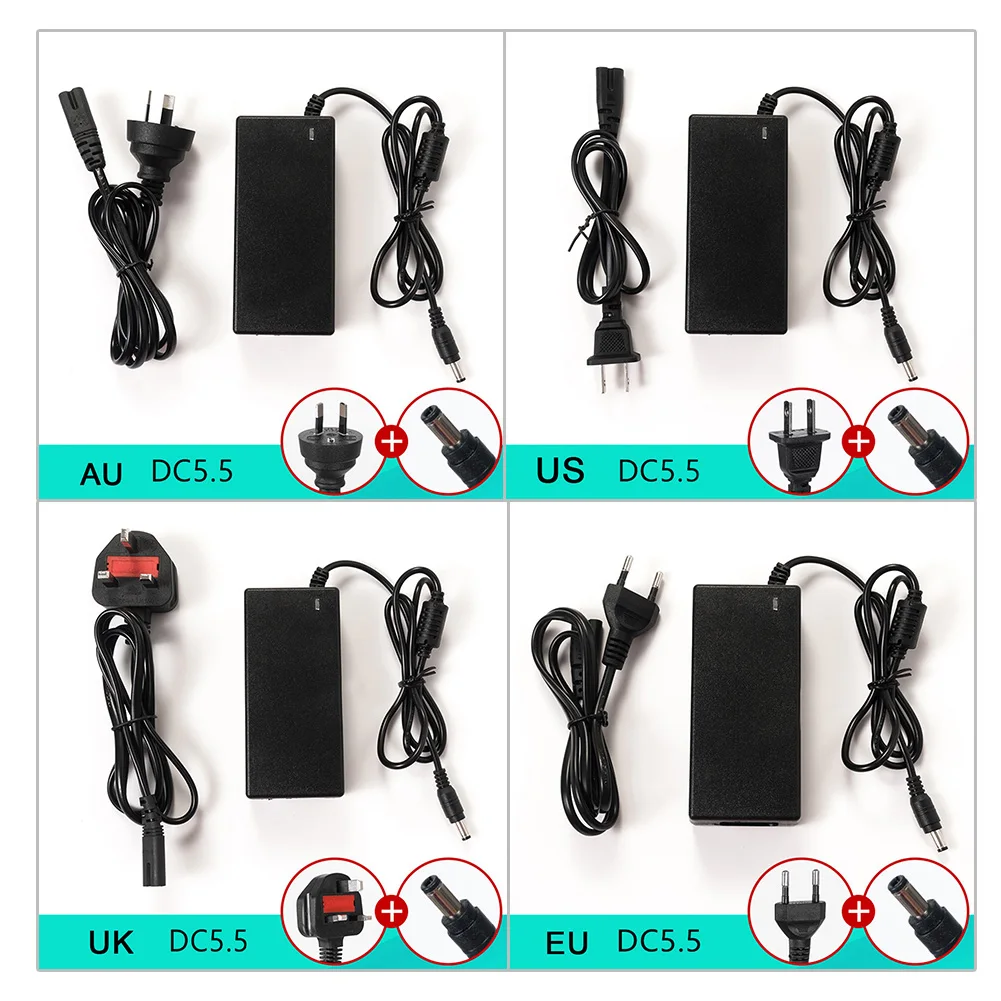 

16.8V 2A Universal Battery Fast Charger For Balance Electric Scooter Adapter EU/US/UK/AU Plug Scooter Parts Accessories