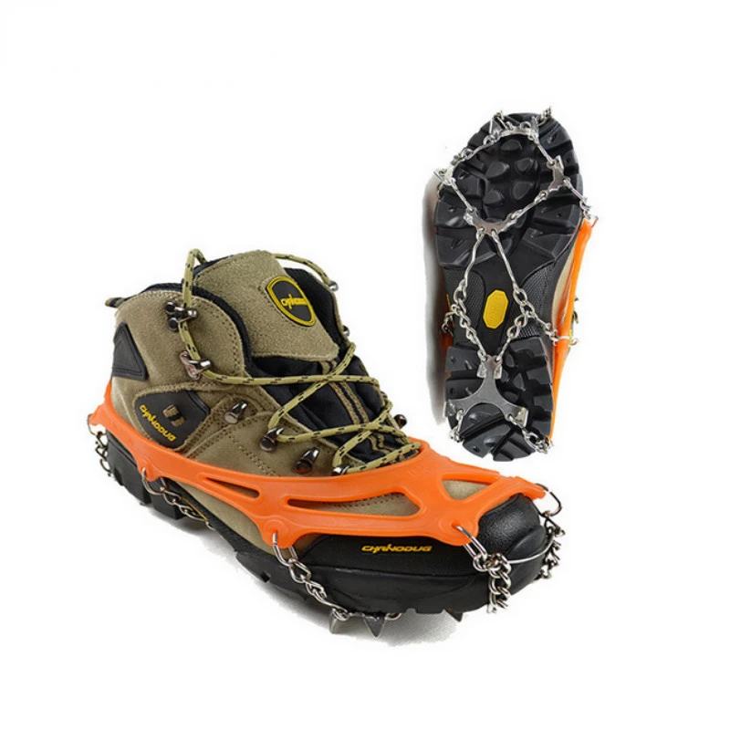 

Silicon Universal Ice No Slip Snow Shoe Spikes Grips Cleats Crampons Winter Climbing No Slip Shoes Cover 2022 Fashion Outdoor
