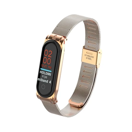 Buckle Rose YUEDAER mi Band 4 металлический ремешок для Xiaomi mi Band 4 ремешок браслет из нержавеющей стали mi Band 4 ремешки на запястье mi lanese Loop mi Band 4 - Цвет: Buckle Rose