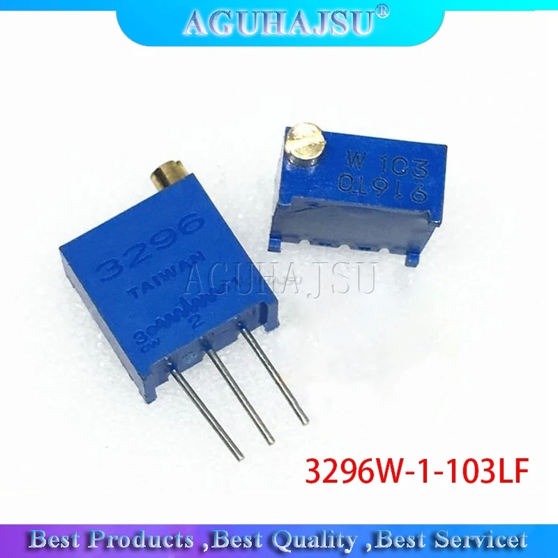 

10 шт. 3296W-1-103LF 3296W 10K ohm 103 3296W-1-103 3296W-103 W103 Подстроечный резистор подстроечный потенциометр