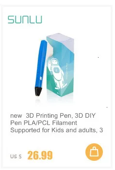 SUNLU 3D Ручка для печати, интеллектуальная 3D Ручка с 1,75 мм PLA/PCL нитью, одна кнопка управления подарки для Child-M1 белый