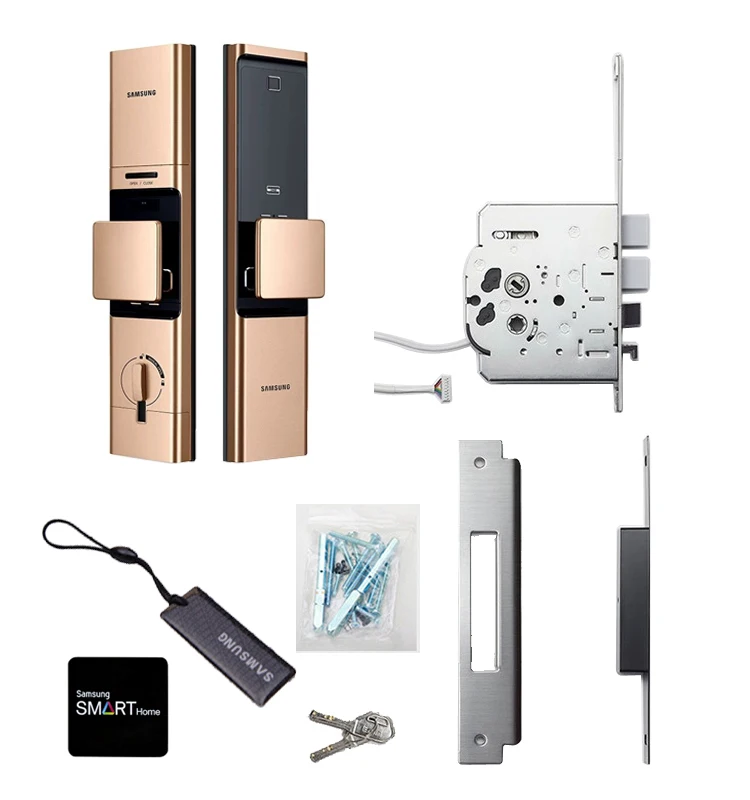 Новинка 2019 цифровой дверной замок SAMSUNG со сканером отпечатков пальцев и