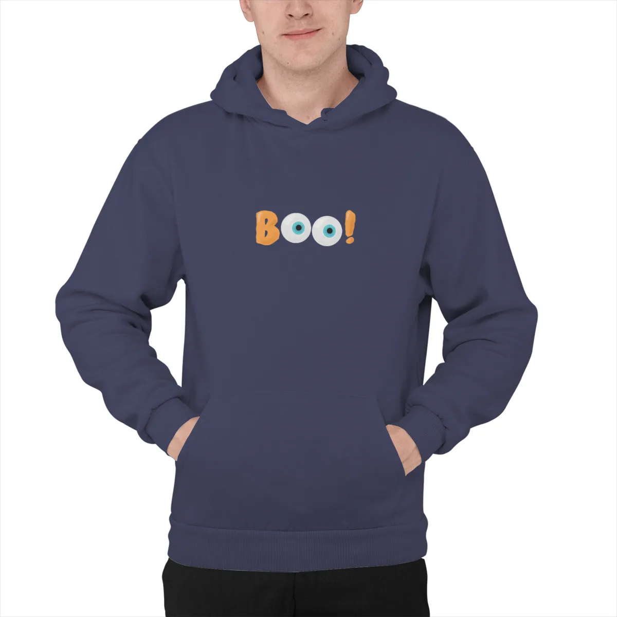 

Men's Hoodie Boo Funny Scary Cute Halloween Kid Adult Ghost CosCotton Games Funny Punk Kawaii Men Clothing 38958