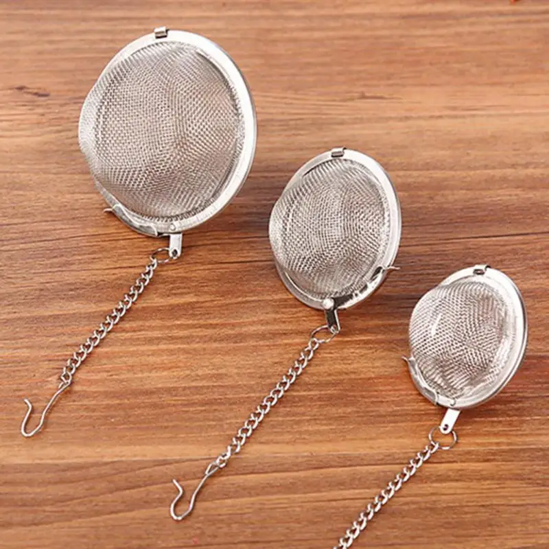 3 размера Нержавеющая сталь Чай Infuser Сфера Блокировка специй мяч сетчатый фильтр
