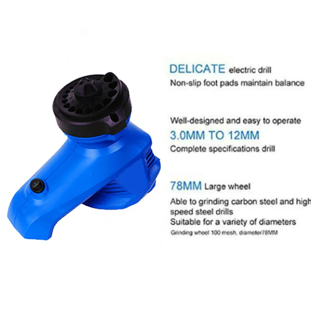 

Durable Tools Machine Plastic Drill Bit 1350rpm Grinding Wheel 96W Electric High Speed Sharpener EU Plug Limit Plate Accessories