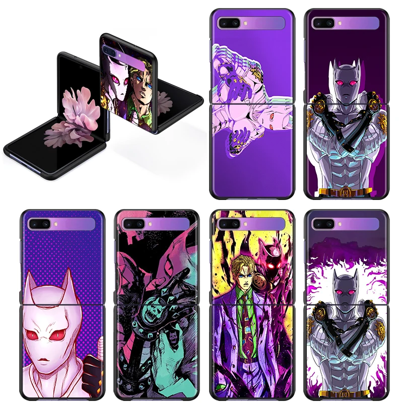 

Anime JoJo Killer Queen For Samsung Galaxy Z Flip 3 5G Shockproof Hard Shell Black Fashion Mobile Capa Fundas Phone Case