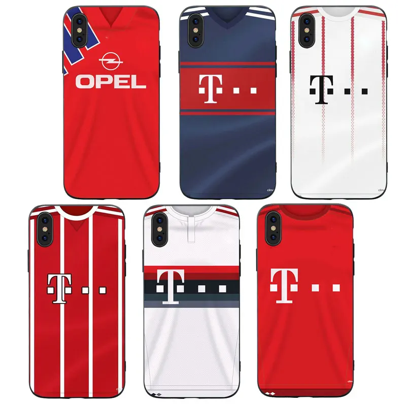 RKQ Германия Bayernn Джерси стиль Мягкий силиконовый чехол для телефона iPhone 5S SE 6 6S 7 8