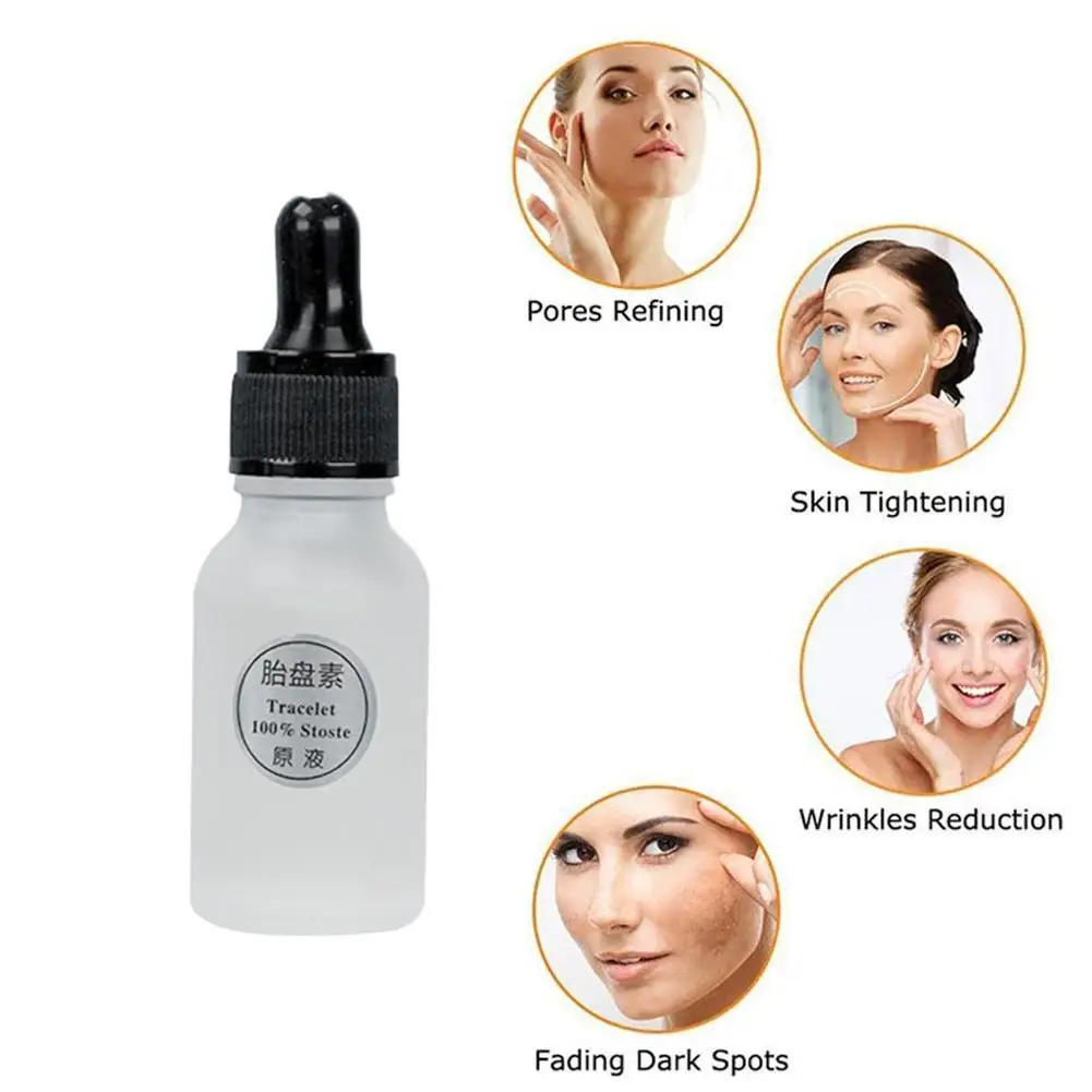 

15ml Placenta Extract Face Neck Serum Firming Rejuvenation Anti Skin Remover Moisturizing Whitening Supplies Spot D O8F2