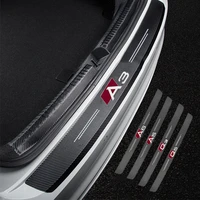 car trunk decorative protective stickers high quality carbon fiber fabric for audi a3 a4 a5 a6 a7 a8 q3 q5 q7 q8 accessories