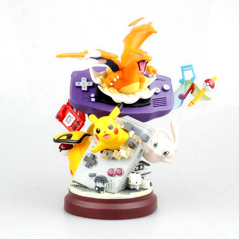 Статуя Takara Tomy из смолы аниме Gameboy Pikachu Mewtwo Charizard экшн фигурка Dreamlike Pokemon