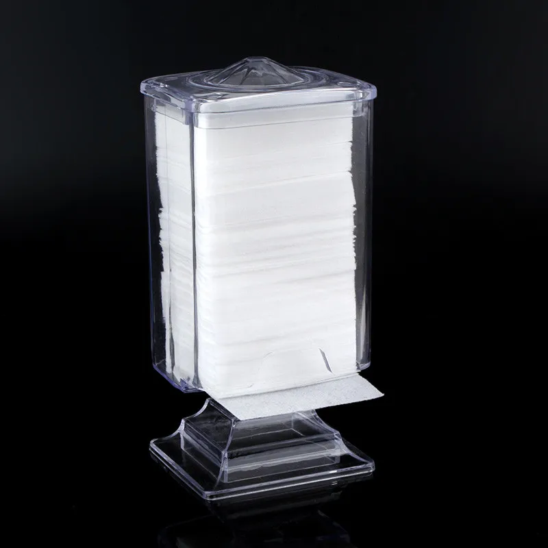 Акриловый косметический хлопковый коврик коробка для удаления ногтей бумажный