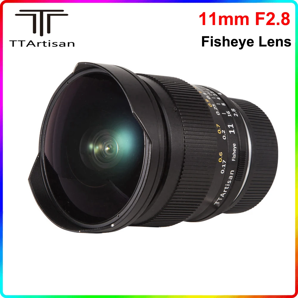 TTArtisan 11 мм F2.8 полная слава ультра Широкий Рыбий глаз ручной объектив для Sony E mount