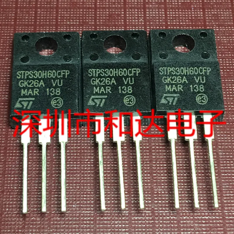 

STPS30H60CFP TO-220F 30A 60V