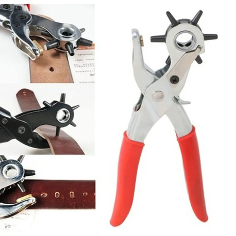 Сверхмощный дырокол для кожаного ремня плоскогубцы проушины вращающийся