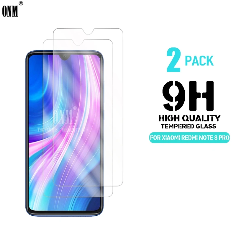2 шт. закаленное стекло для Xiaomi Redmi Note 8 T/Note Pro защита экрана 9 H защитная