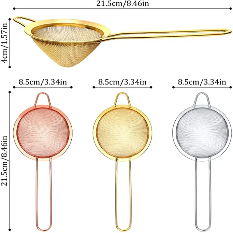 Стрейнер Нержавеющая сталь Чай фильтры конические пищевые высокопробная