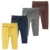 Штаны для малышей Новые однотонные леггинсы с высокой талией для маленьких мальчиков и девочек на весну и осень хлопковые Мягкие штаны для малышей от 0 до 24 месяцев - изображение